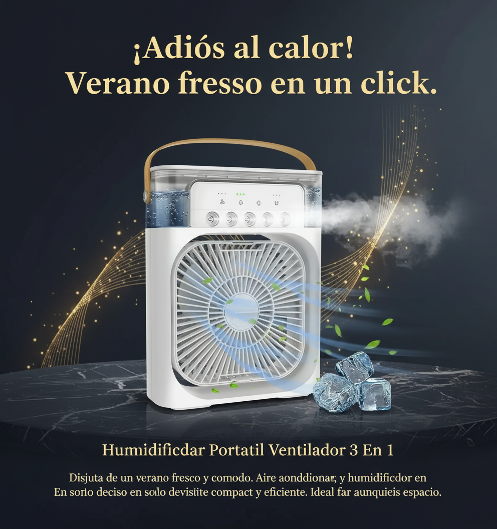 Humidificador portátil Ventilador 3 en 1